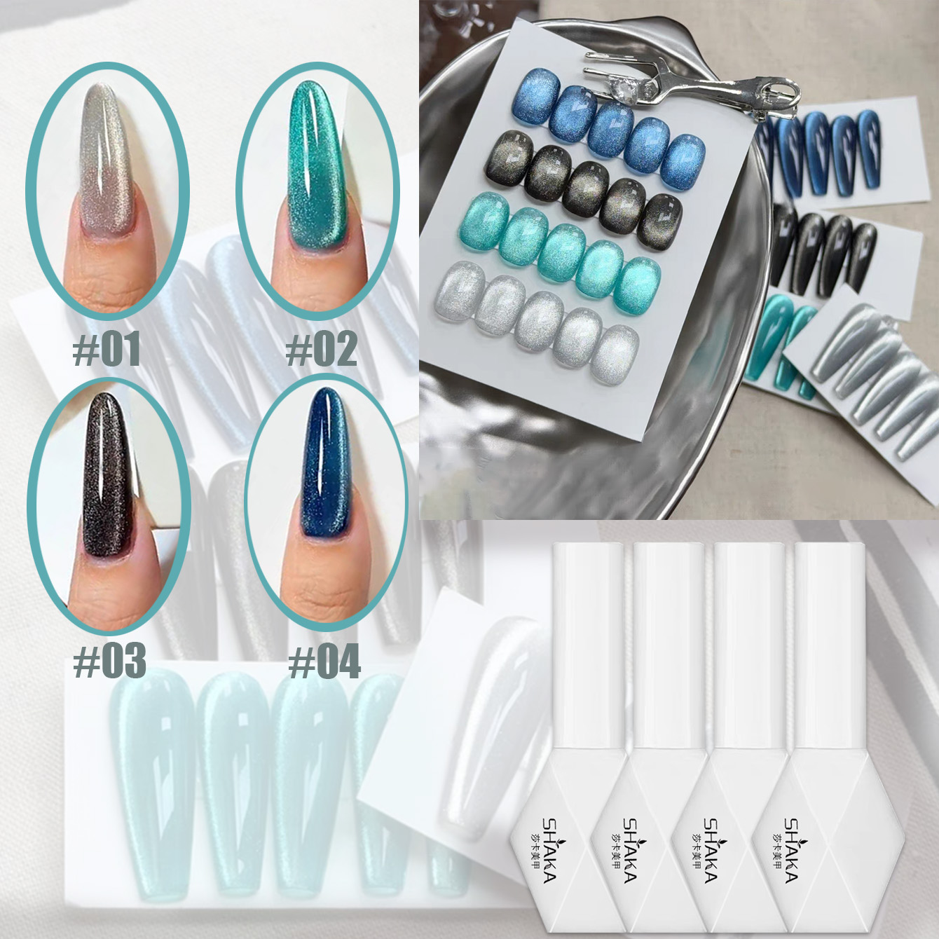 Nail Art Ice Blue - 1 szt. Lakier do paznokci SHAKA