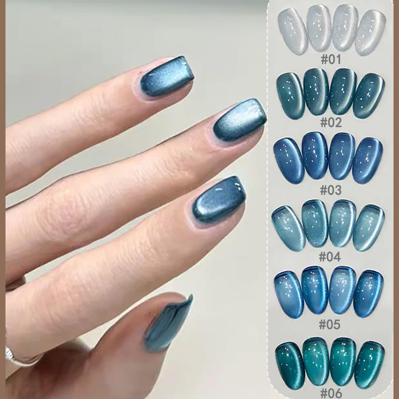 Nail Art Ice Blue - 1 szt. SHAKA Sea King Lakier
