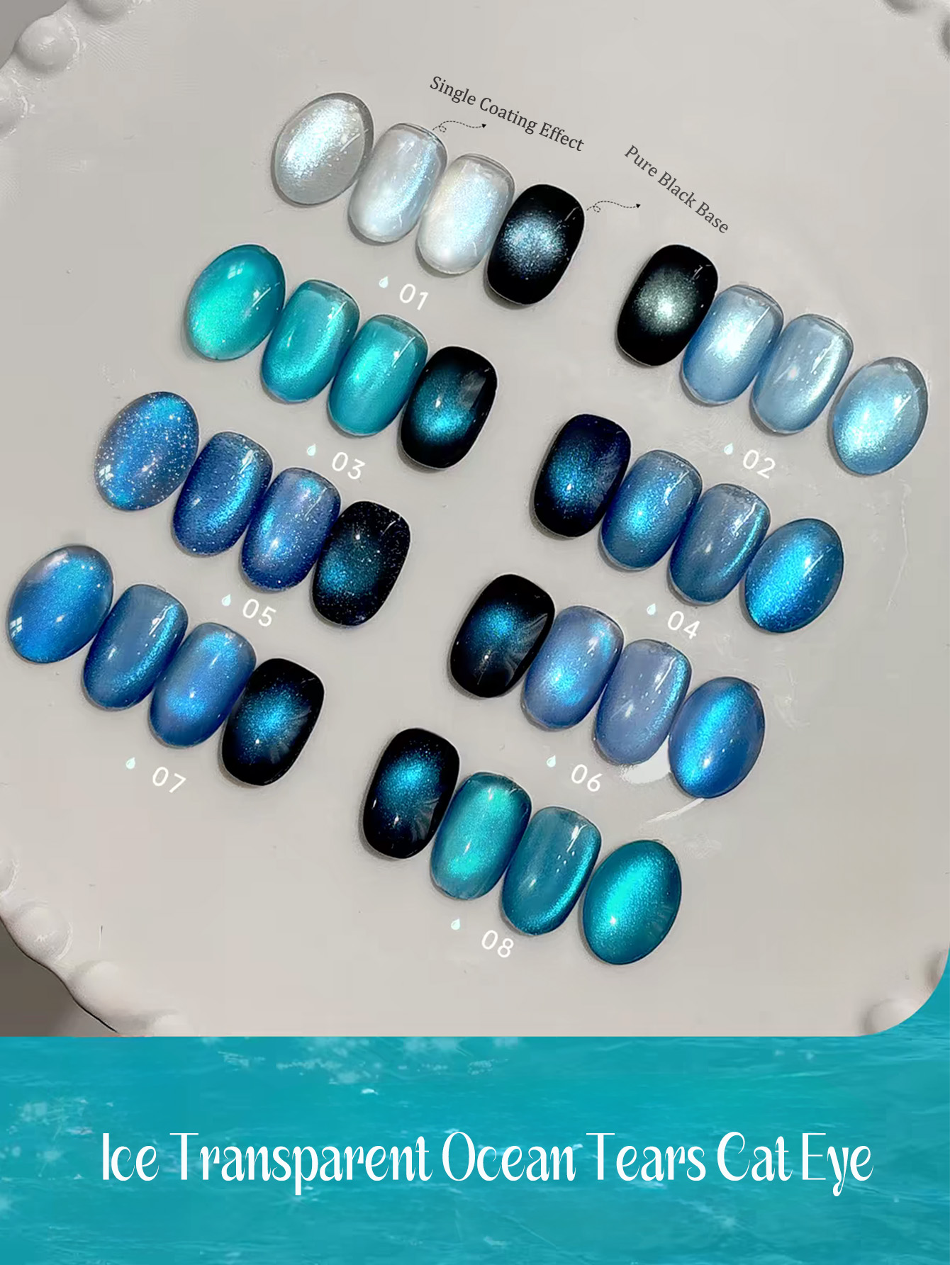 1 szt. SHAKA Lśniący Żel do Pa – Nail Art Ice Blue recenzja i cena