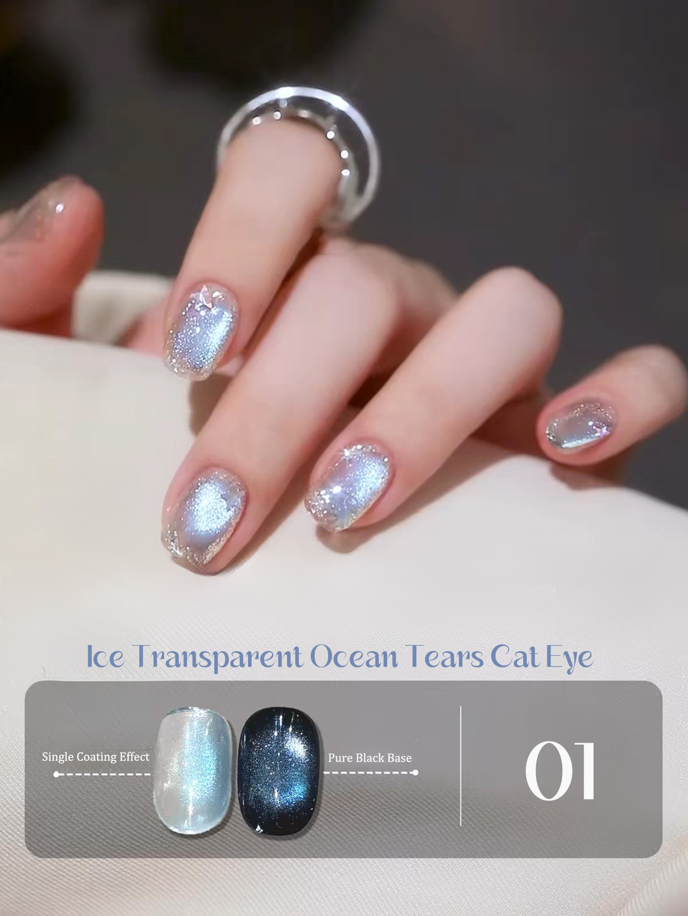 1 szt. SHAKA Lśniący Żel do Pa – Nail Art Ice Blue recenzja i cena