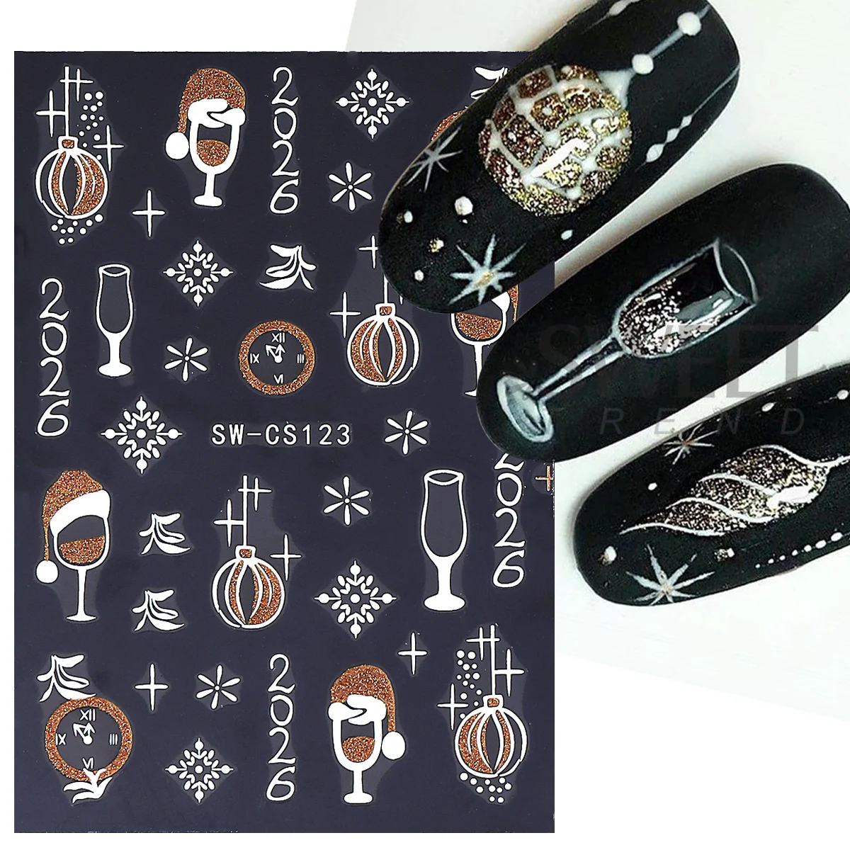 2 szt. Odblaskowe, brokatowe n – Nail Art Trend 2026 recenzja i cena