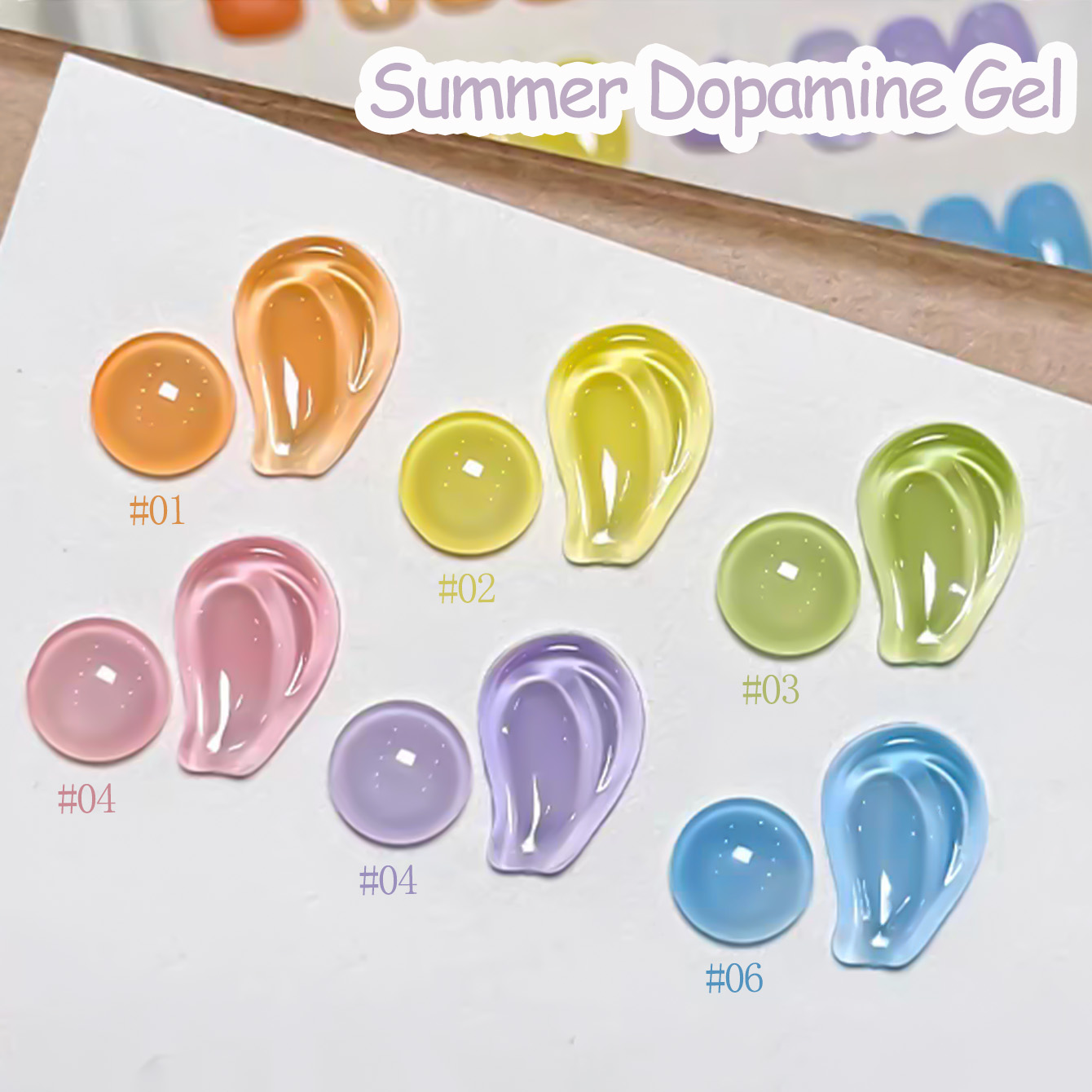 SHAKA 1-6 szt. 2026 Letni Popu – Nail Art Ice Blue recenzja i cena
