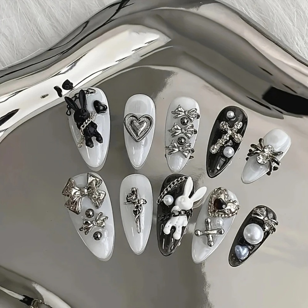 NOWE 10 szt. personalizowanych – Nail Art Gothic recenzja i cena